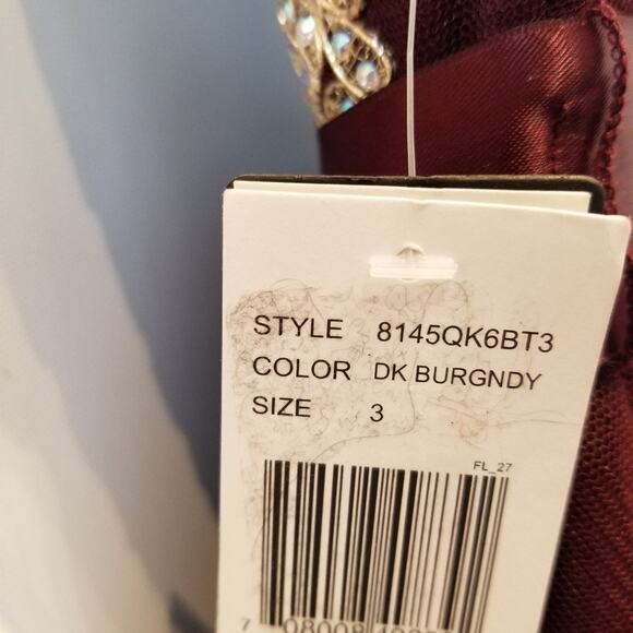 Jodi Kristopher NEW Mini Formal Dress Sleeveless Round Neck Women's Size 3 - Picture 3 of 16